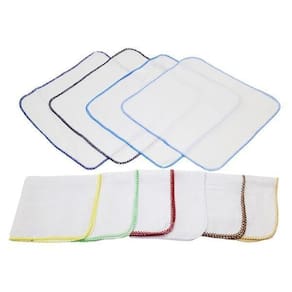 Kit 5 Pano De Boca Quadriculado Liso 100% Algodão Masculino