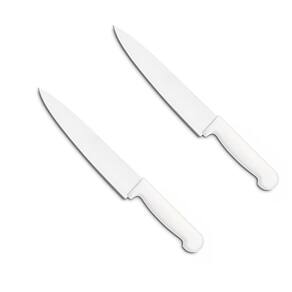 2 Faca Cozinha Chef 6 Inox Carne Verduras Profissional 27Cm