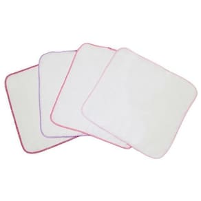 Kit 10 Pano De Boca Quadriculado Liso 100% Algodão Feminino