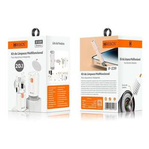 Kit De Limpeza Multifuncional 20 In 1 Para Eletrônicos