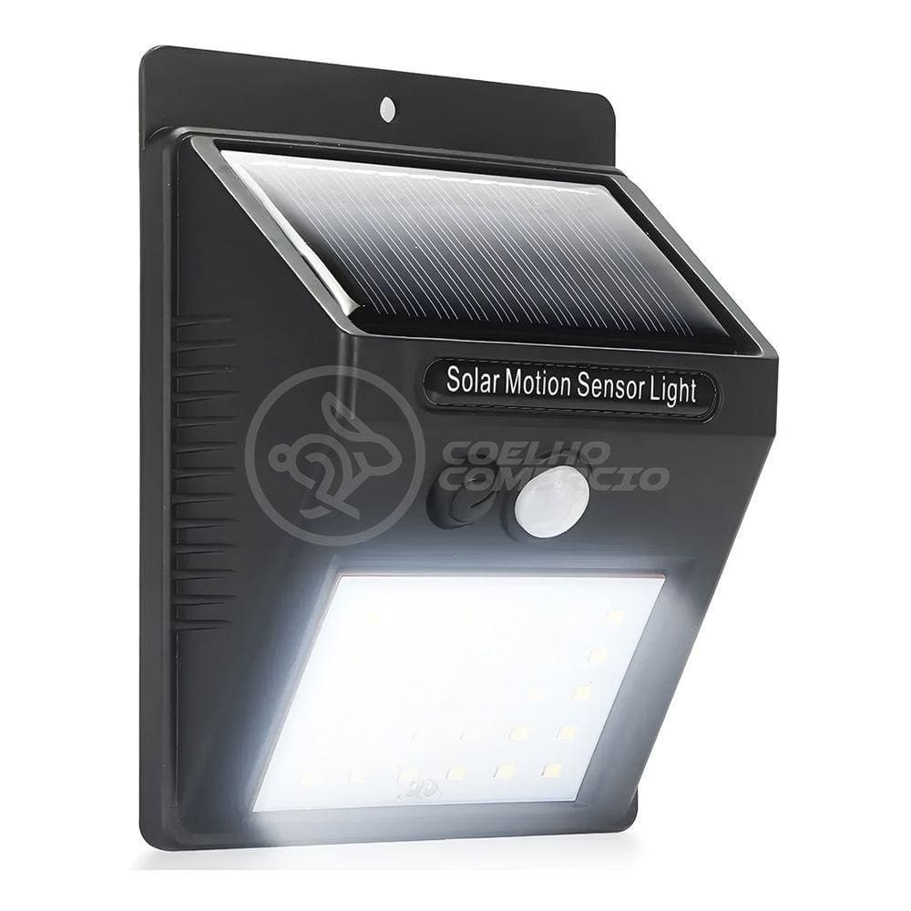Luminária Solar 30 Leds Sensor De Movimento Lâmpada á Prova D`água Para área Externa Jardim