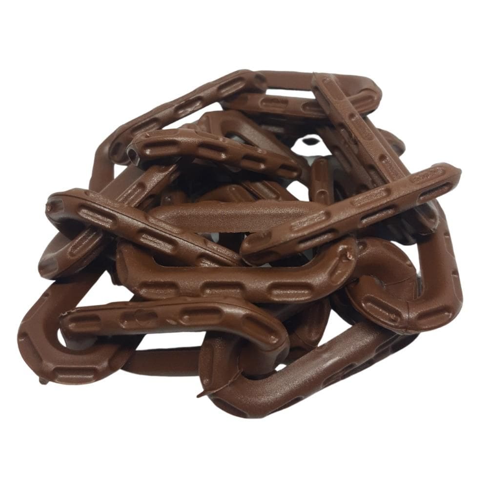 80 Mt Corrente Plástica Isola Calha Chuva Elo P Marrom [F103]