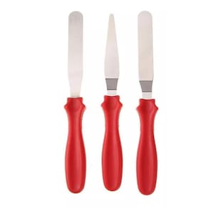 Espátulas para Bolo Inox Conj 03 Peças | Unyhome