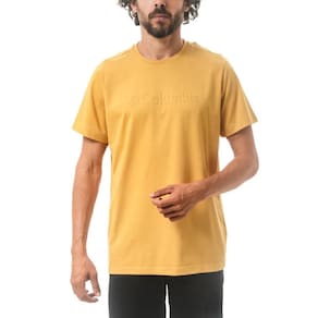 Camiseta Columbia Basic Logo II Branded Shadow Amarelo Masculino