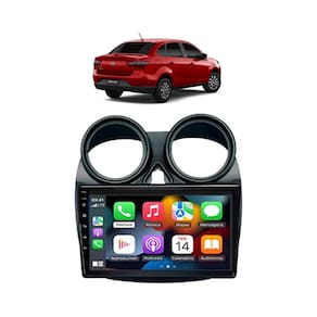 Kit Multimídia Grand Siena 2021 Android 9 Pol 2/32Gb Carplay Gps WiFi Rádio Bt - Vision 8990CP
