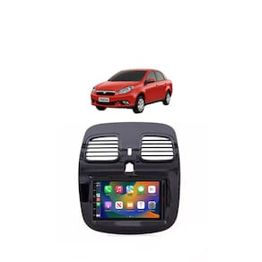 Kit Multimídia Grand Siena Mold Grafite 2012 / 2020 7 Pol CarPlay AndroidAuto - 708BR Roadstar