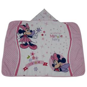 1 Toalha De Banho Disney Com Capuz Forrada De Fralda Minnie