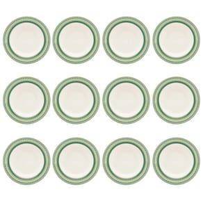 Prato Fundo De Cerâmica Donna Campestre 21,5Cm 12Un - Biona