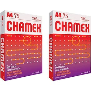 Kit 2 Papel Sulfite A4 500 Folhas Gramatura 75G/M Chamex
