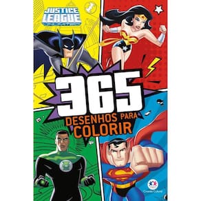 Livro Liga Da Justiça - 365 Desenhos Para Colorir