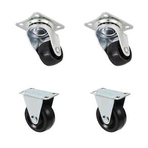 Rodízio Rodinha 2 Giratórias/2 Fixas 4Cm Até 40 Kg Para Roda