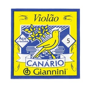 Corda Avulsa Giannini Canário Geswb Quinta Lá Para Violão