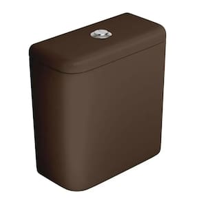 Caixa Acoplada com Acionamento Duo para Bacias Deca Carrara / Nuova Marrom Fosco CD.11F.22