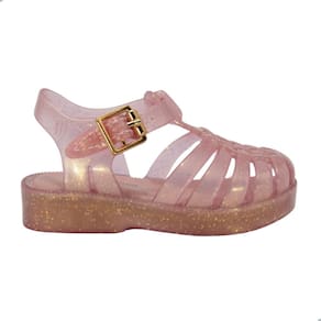 Sandália Mini Melissa Possession Shiny Baby Rosa Perolado