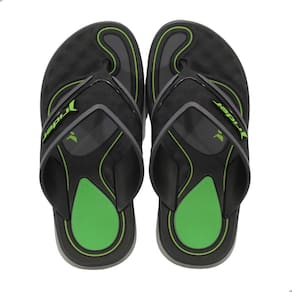 Chinelo Infantil Rider R Line Plus Dedo Preto e Verde