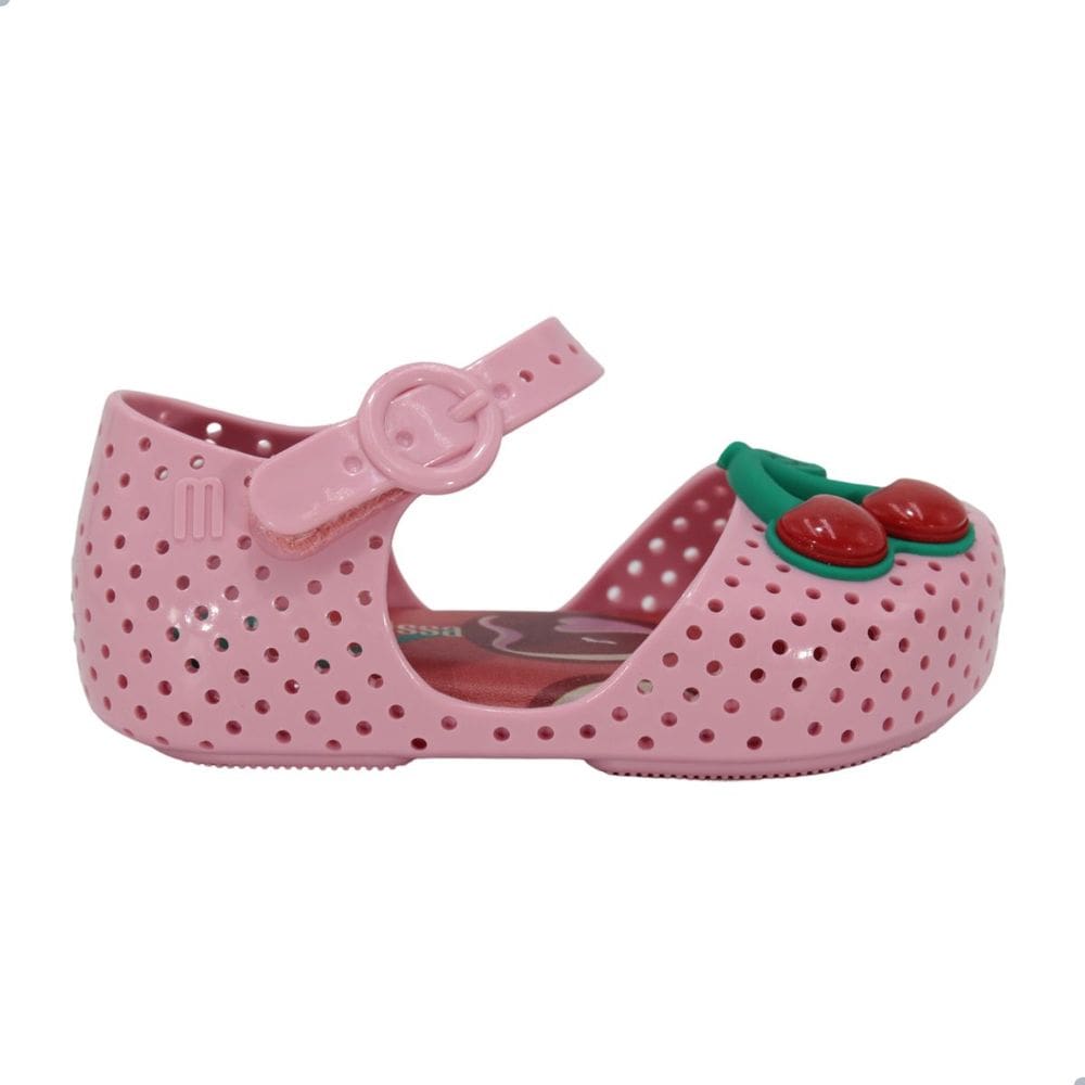 Sapatilha Mini Melissa Furadinha Pop Baby Rosa