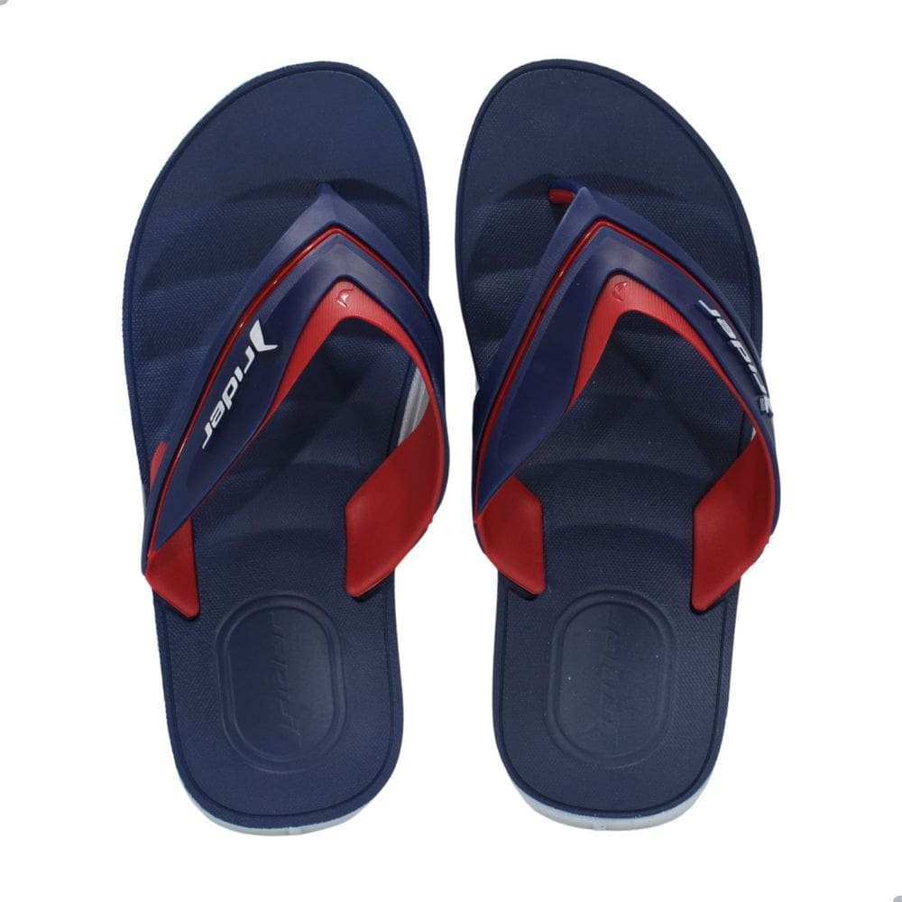 Chinelo Masculino Rider Free III Azul e Vermelho
