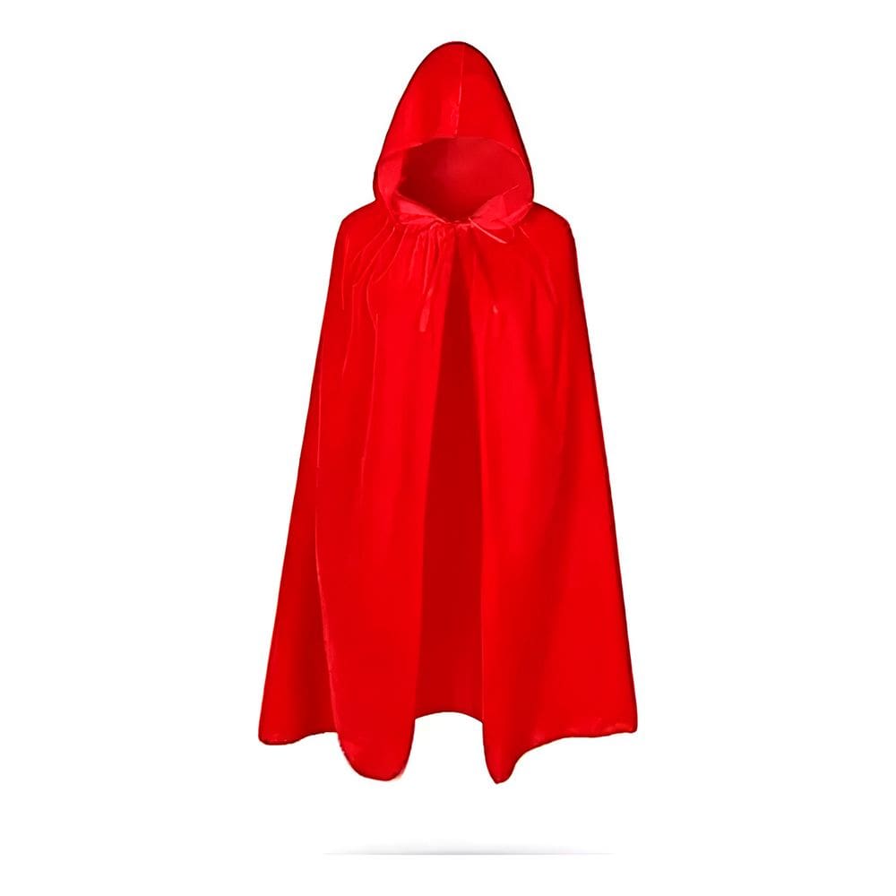 Fantasia Capa Vermelha com Capuz Carnaval Halloween