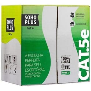 Cabo De Rede Cat5E Caixa Com 305 Metros Furukawa Azul