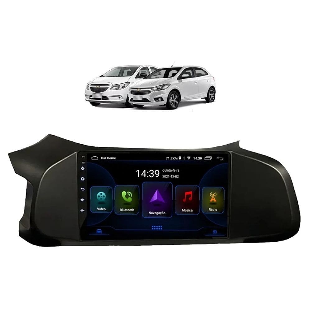Kit Multimídia Onix Prisma LT LTZ 13 / 16 Android 9 Pol 2/32Gb Carplay - Vision 8990CP