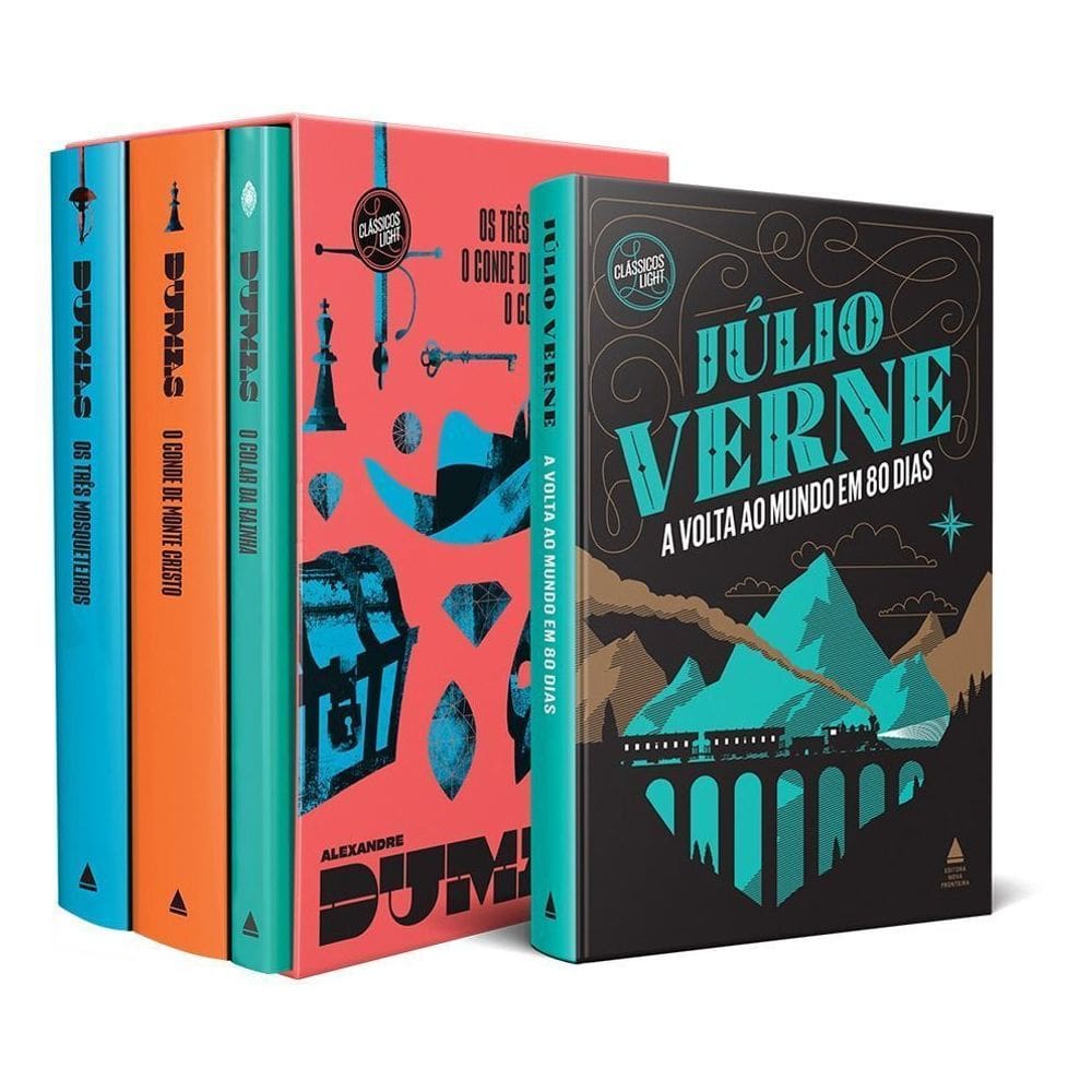 Kit Box Alexandre Dumas + a Volta Ao Mundo Em 80 Dias