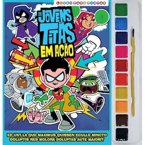 Livro Para Pintar - Os Jovens Titãs Em Ação