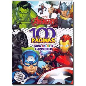 Marvel Avengers-100 Páginas Para Colorir e Aprender