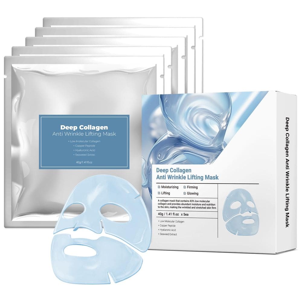 Máscara facial GNJOY Collagen Deep Anti Rugas com peptídeo de cobre