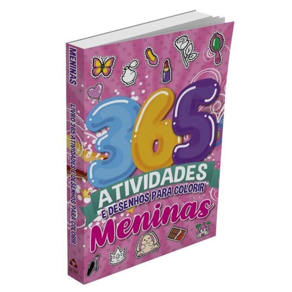 Meninas Livro 365 Atividades E Desenhos Para Colorir