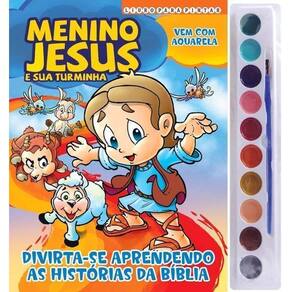 Menino Jesus - Livro Para Pintar - Aquarela 10 Cores