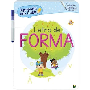Aprenda Em Casa - Escreva e Apague: Letra De Forma - Acompanha Canetinha