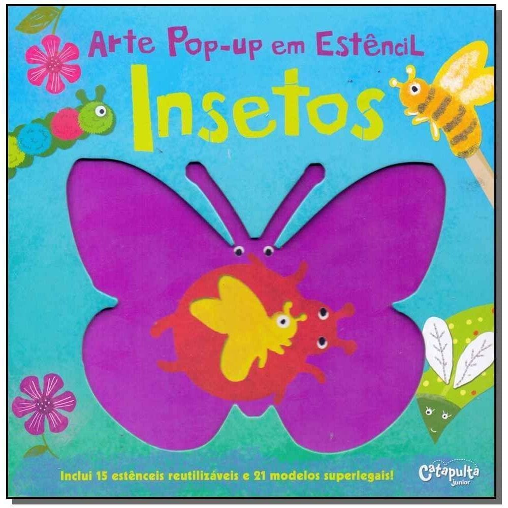 Arte Pop-Up Em Estêncil - Insetos