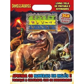 Dinossauros Livro Tela De Pintura e Atividades