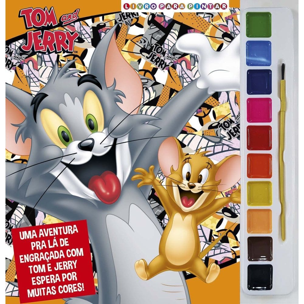 Livro Para Pintar - Tom e Jerry