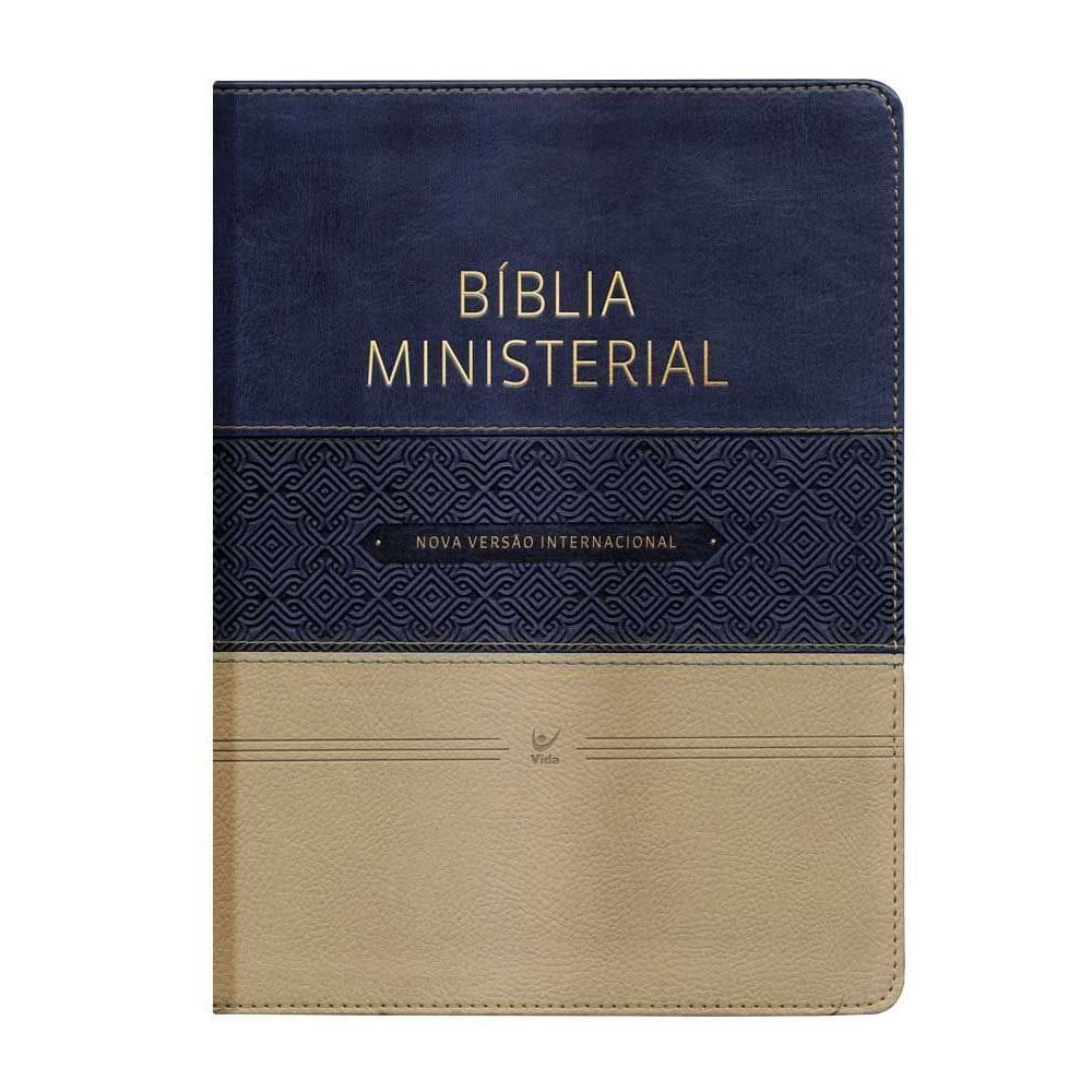 Bíblia Ministerial - NVI - Azul e Bege
