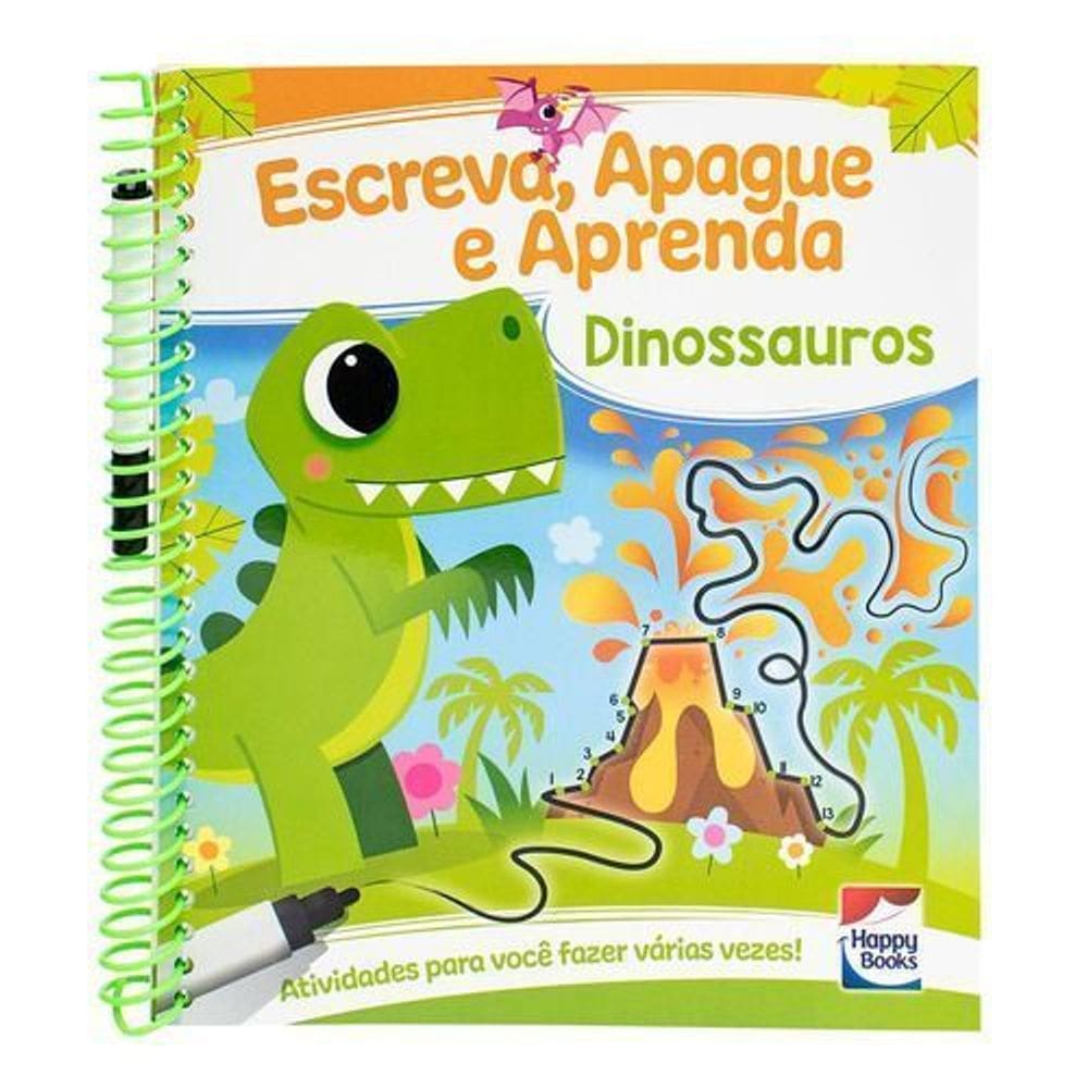 Escreva, Apague e Aprenda: Dinossauros