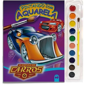 Pintando Com Aquarela - As Aventuras Dos Carros