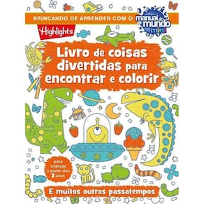 Livro de Coisas Divertidas Para Encantar e Colorir