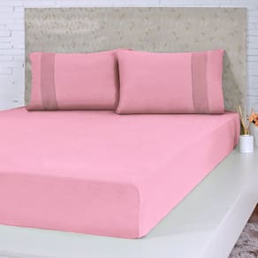 Lençol Solteiro Bella Cama Malha 100% Algodão 88x188x30cm