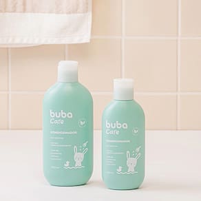 Condicionador de Cabelo Bebê Infantil Vegano Hidrata e Nutre os Fios 250ml Buba
