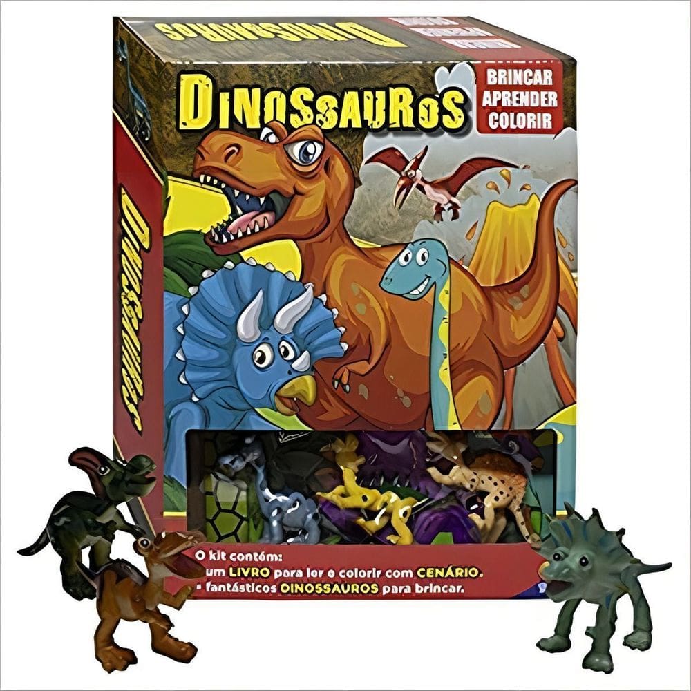 Brincar-aprender-colorir: Dinossauros