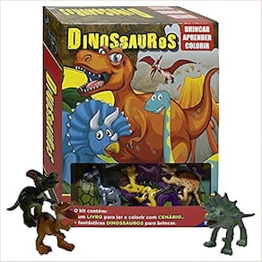 Brincar-aprender-colorir: Dinossauros