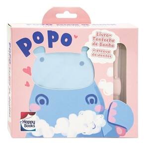 Livro-fantoche De Banho: Popo Escova Os Dentes! (Rosa)