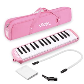 Escaleta 32 Teclas Rosa Voik EM-32 Profissional Com Capa