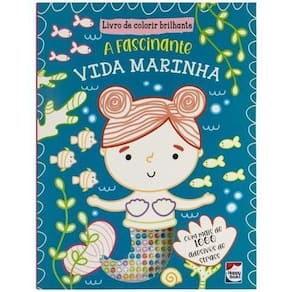 Livro de Colorir Brilhante - A Fascinante Vida Marinha