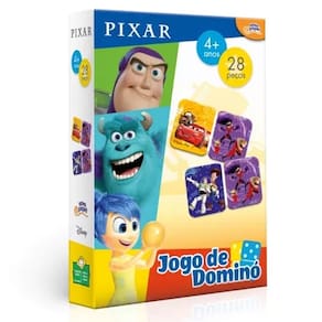Jogo de Dominó Infantil Disney Pixar 28 Peças Toyster 8056