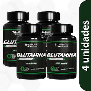 Kit Glutamina Power 100% Isolada - 4 unid (480 cápsulas)