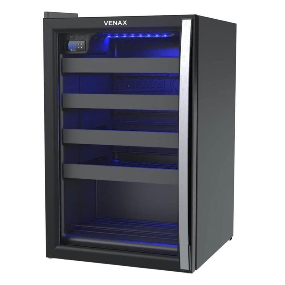 Adega Venax Piubella Cave 100L Porta Invertida Preto Fosco 220V 19928