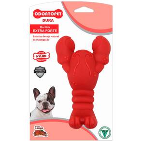 Brinquedo Mordedor Extra Forte Cachorro Odontopet Dura Lagosta M Cães de até 15kg