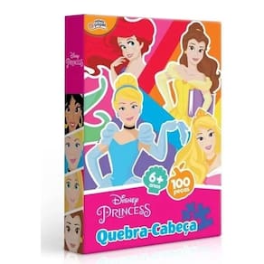 Quebra Cabeça 100 Peças Princesas Da Disney - Toyster 8007